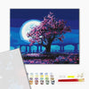 Premium malowanie po numerach Sakura w świetle księżyca (PBS25275)