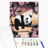 Malowanie po numerach Śpiąca panda. (BS25499)