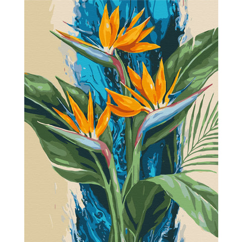 Malowanie po numerach Tropikalne strelicje @annelia_art (BS54556)