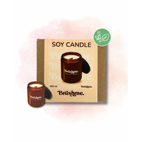 Świeca sojowa nalewana „Mięta Bambus” 250 ml (CC012)