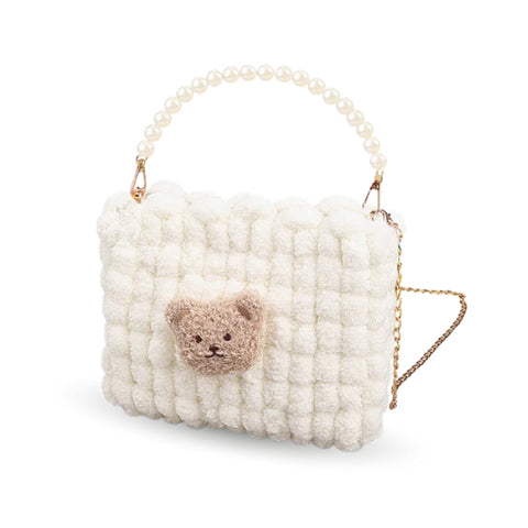 Zestaw do stworzenia torebki „Biały miś” (BAG11)