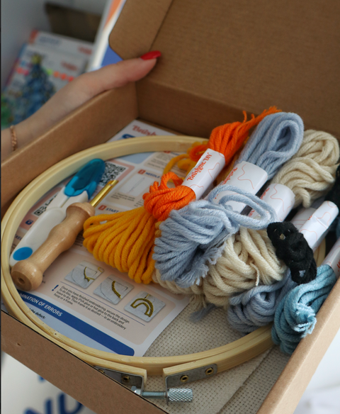 Zestaw do haftu pętelkowego Pierzasty przyjaciel (PMBR003)