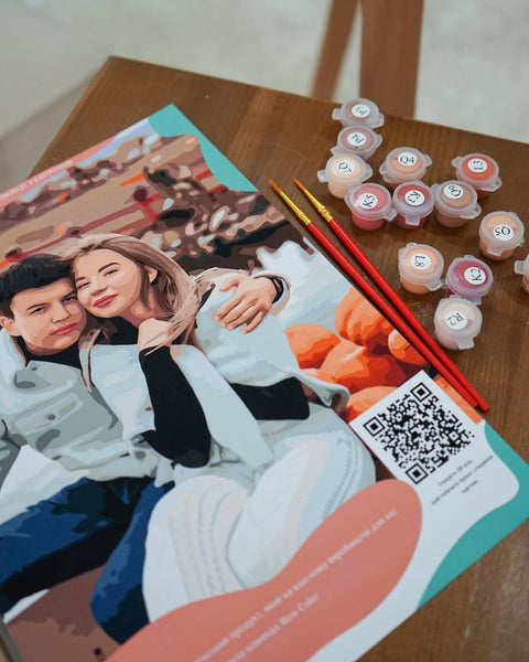 Malowanie po numerach z własnego zdjęcia - Pary, miłość