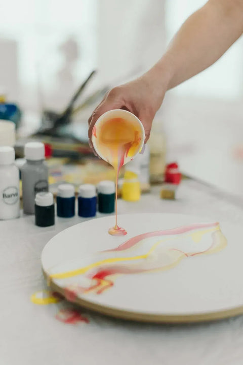 Zestaw do tworzenia Fluid art "Słońce"