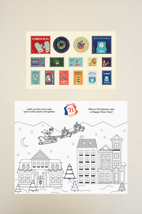 Zestaw do kolorowania bombek noworocznych „Kolory Bożego Narodzenia” (SETB5)