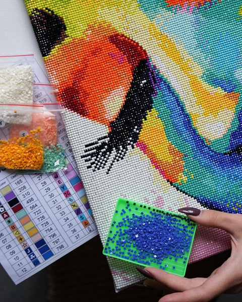 Haft diamentowy W ramionach drapieżnika (DBS1066)