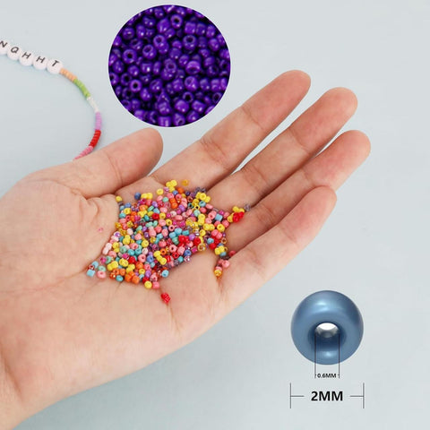Zestaw koralików №6 (2 mm, 6 kolorów) (NB2M6)
