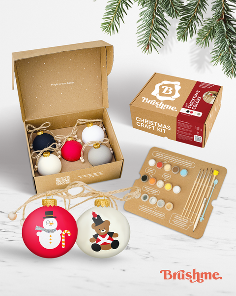 Zestaw do kolorowania bombek noworocznych „Kolory Bożego Narodzenia” (SETB5)