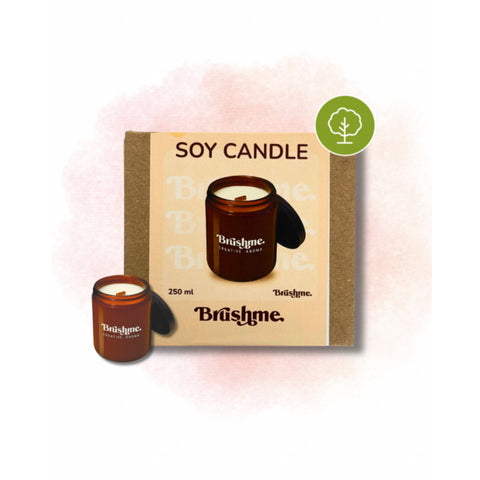 Świeca sojowa nalewana „Drzewo bawełniane” 250 ml (CC013)