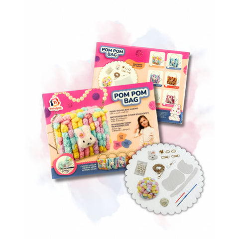 Zestaw do stworzenia torebki „Tęczowy króliczek” (BAG1)