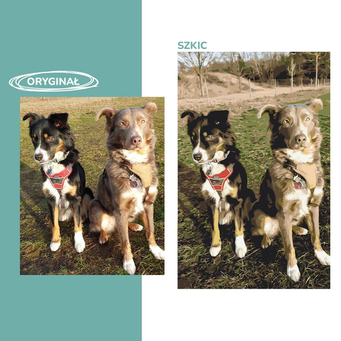 Malowanie po numerach z własnego zdjęcia - Zwierzęta