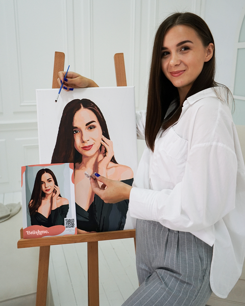 Malowanie po numerach z własnego zdjęcia - Portrety indywidualne