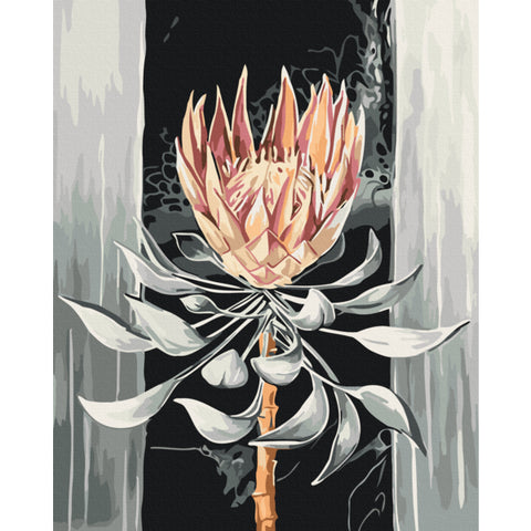 Malowanie po numerach Królewska protea @annelia_art (BS54554)