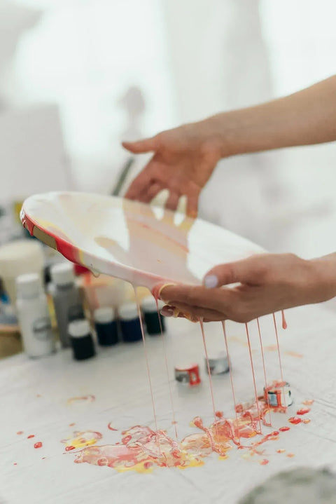 Zestaw do tworzenia Fluid art "Słońce"