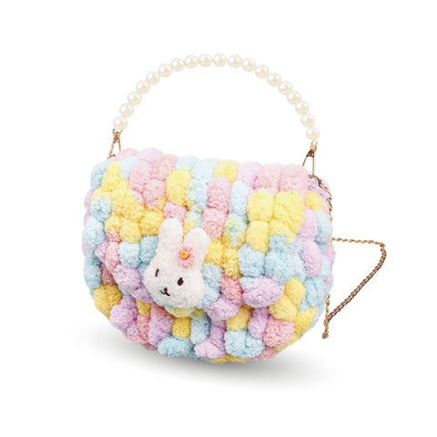 Zestaw do stworzenia torebki „Tęczowy króliczek” (BAG7)