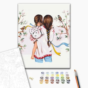 Malowanie po numerach Razem z mamą ©Alla Berezovska (BS54346)