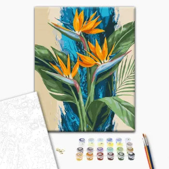 Malowanie po numerach Tropikalne strelicje @annelia_art (BS54556)