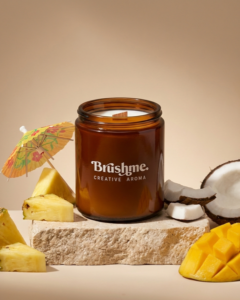 Świeca sojowa nalewana „Koktajl tropikalny” 250 ml (CC003)