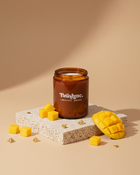 Świeca sojowa nalewana „Jedwab mango” 250 ml (CC005)