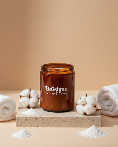 Świeca sojowa nalewana „Puder bawełniany” 250 ml (CC008)