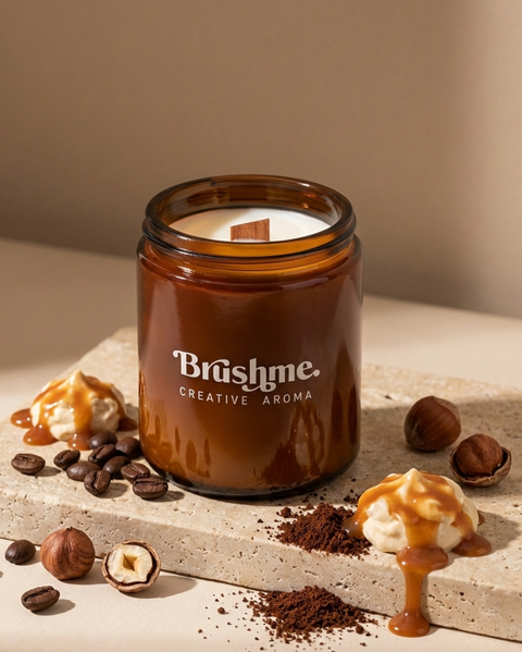 Świeca sojowa nalewana „Latte orzechowe” 250 ml (CC010)