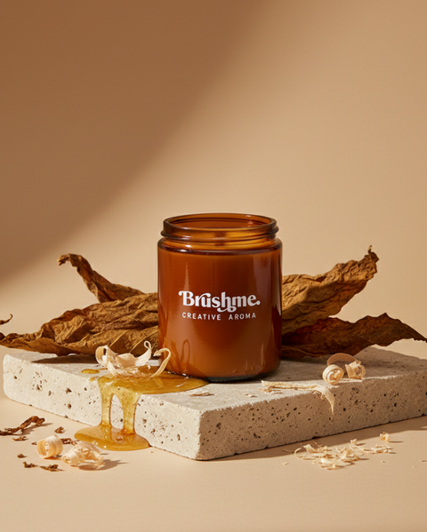 Świeca sojowa nalewana „Miód tytoniowy” 250 ml (CC011)