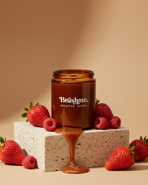 Świeca sojowa nalewana „Karmel jagodowy” 250 ml (CC014)