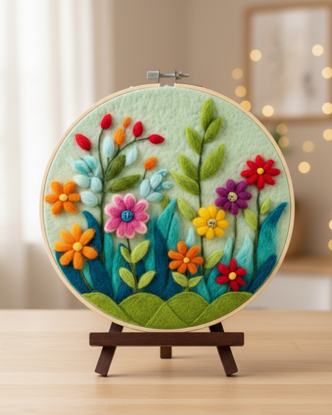 Zestaw do filcowania Ogród kwiatowy (EFL001)