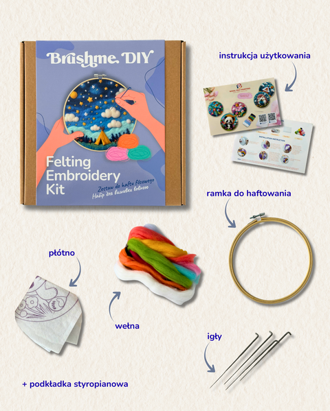 Zestaw do filcowania Gwiaździsta noc (EFL004)