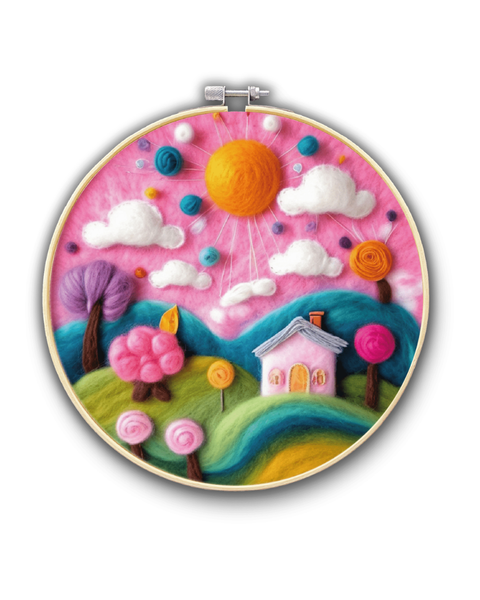 Zestaw do filcowania Świat różowych marzeń (EFL006)