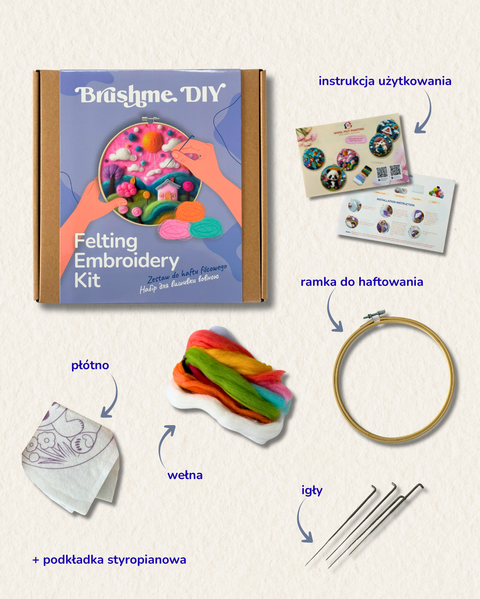 Zestaw do filcowania Świat różowych marzeń (EFL006)