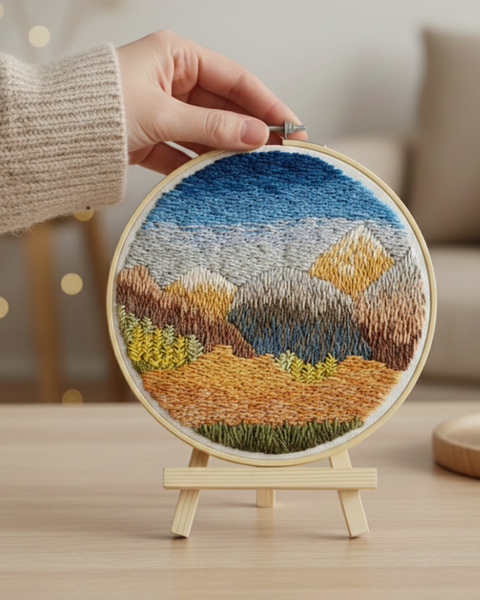 Zestaw do haftu płaskiego Górski powiew (EMBR004)