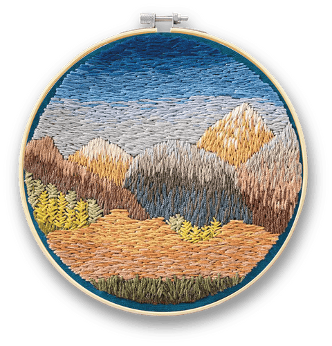 Zestaw do haftu płaskiego Górski powiew (EMBR004)