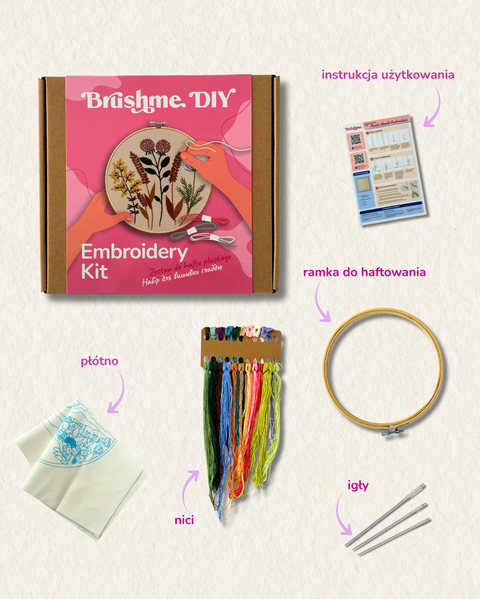 Zestaw do haftu płaskiego Minimalizm (EMBR008)