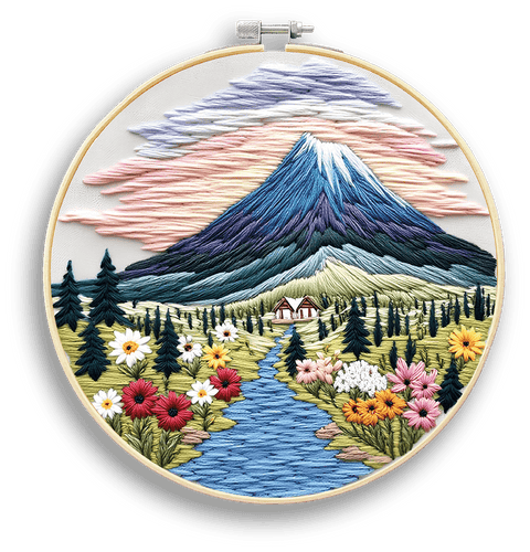 Zestaw do haftu płaskiego Dolina spokoju (EMBR011)