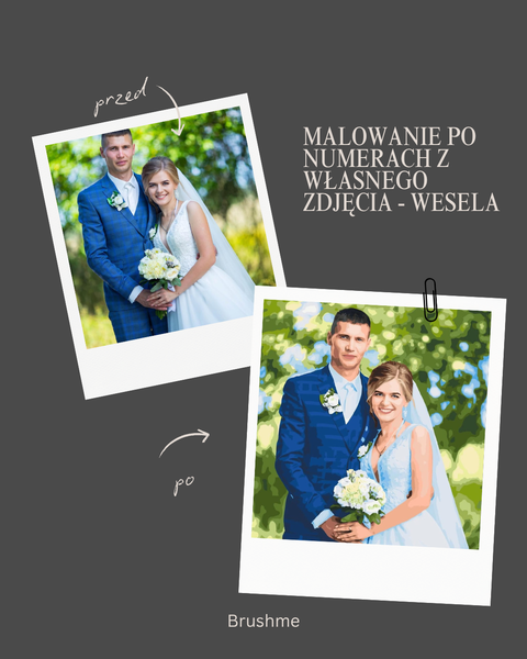 Malowanie po numerach z własnego zdjęcia - Wesela i imprezy