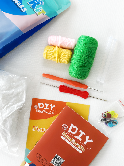 Zestaw do szydełkowania „Zielony dinozaur” (NBV2)