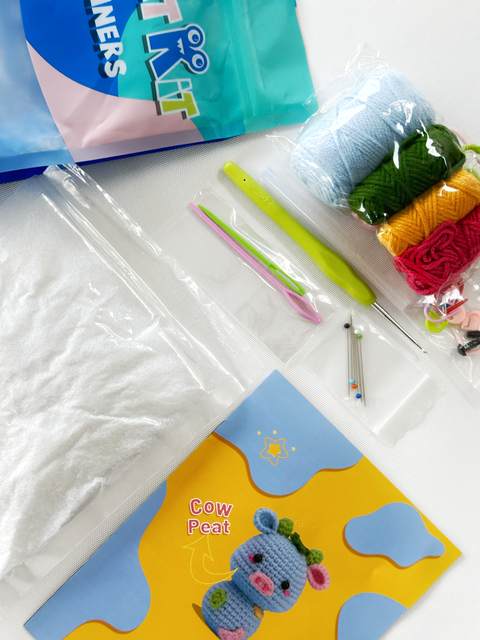 Zestaw do szydełkowania „Niebieska krowa” (NBV6)