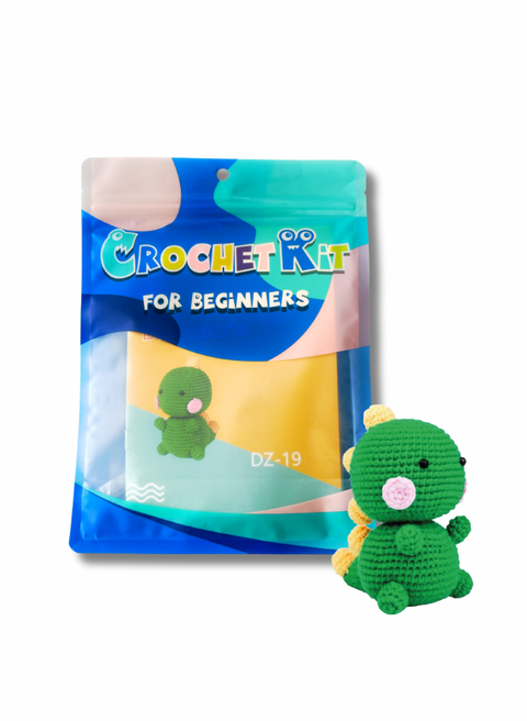 Zestaw do szydełkowania „Zielony dinozaur” (NBV2)