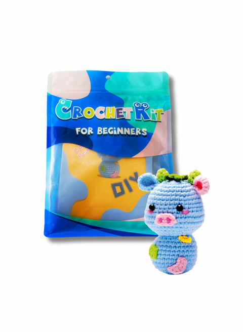 Zestaw do szydełkowania „Niebieska krowa” (NBV6)