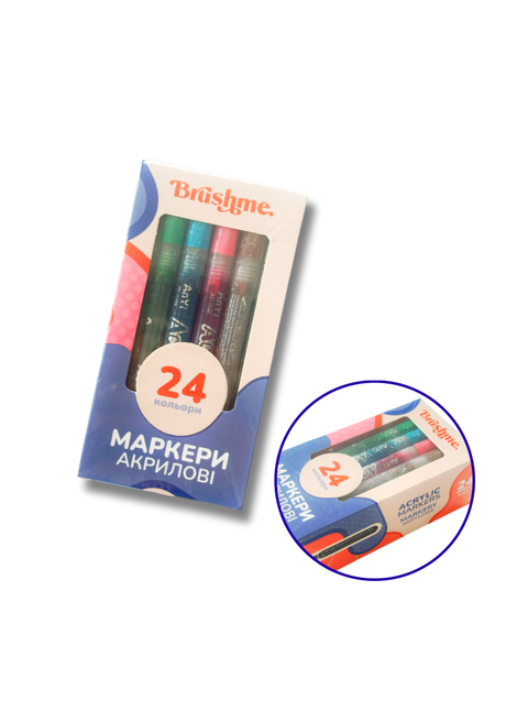 Zestaw markerów akrylowych 24 szt. (MACR24)