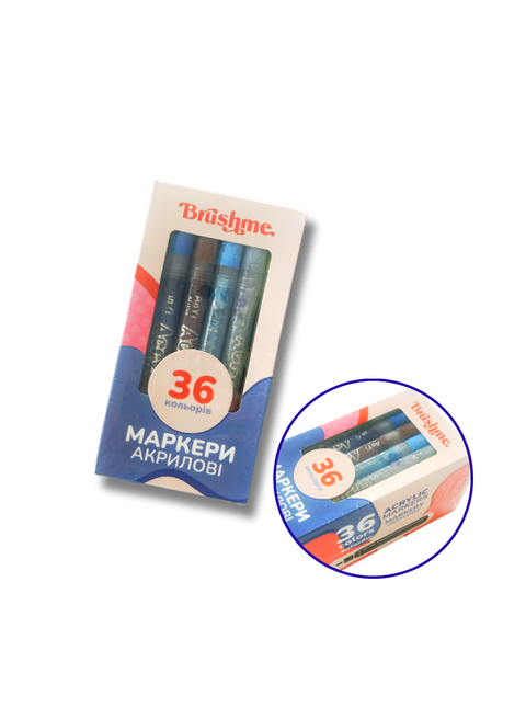 Zestaw markerów akrylowych 36 szt. (MACR36)