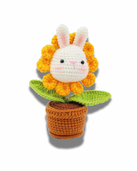Zestaw do szydełkowania „Doniczka z królikiem” (NBV1)
