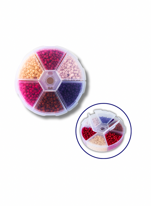 Zestaw koralików №8 (3 mm, 6 kolorów) (NB3M8)