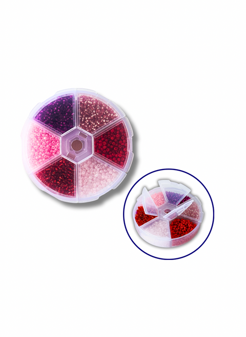 Zestaw koralików №2 (2 mm, 6 kolorów) (NB2M2)