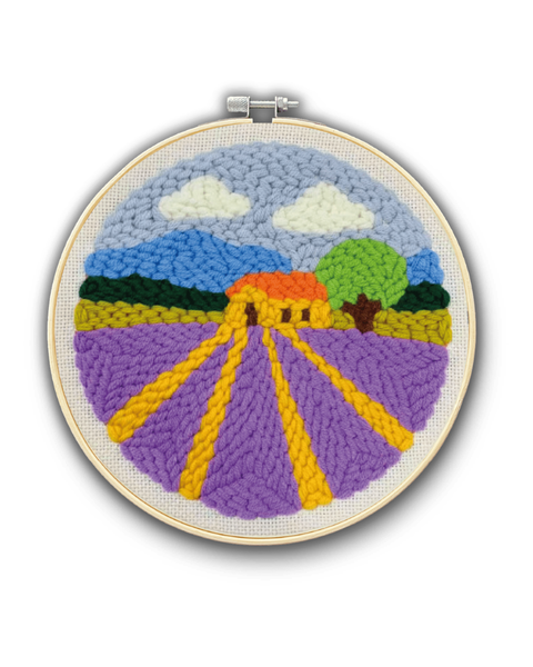 Zestaw do haftu pętelkowego Pole lawendy (PMBR005)