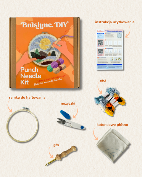 Zestaw do haftu pętelkowego W świetle księżyca (PMBR006)