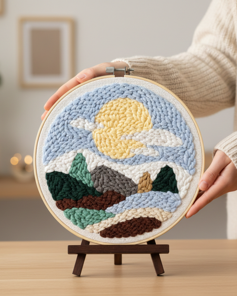 Zestaw do haftu pętelkowego W świetle księżyca (PMBR006)