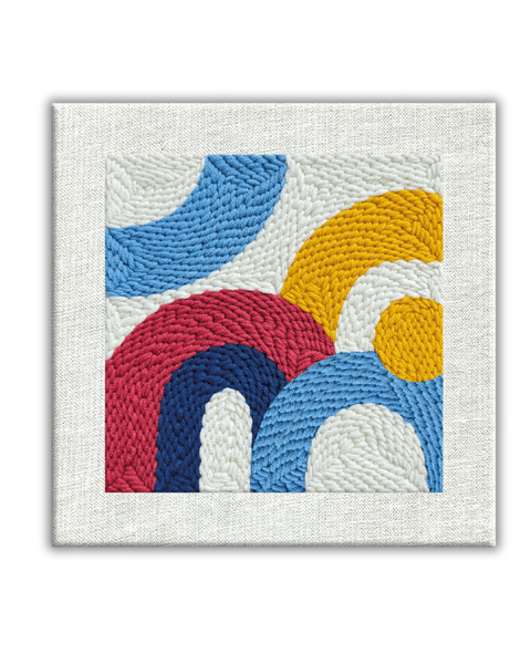 Zestaw do haftu pętelkowego Rytm kolorów (PMBR009)