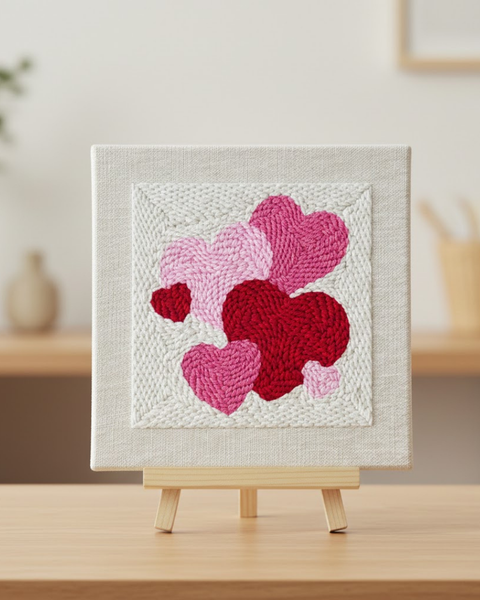 Zestaw do haftu pętelkowego Miłość w ściegach (PMBR015)